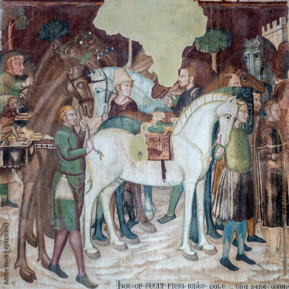 Massa Marittima, Tuscany the medieval cathedral, interior StockFoto