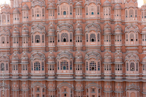 Hawa Mahal, pink palace of winds in old city Jaipur, Rajasthan, India