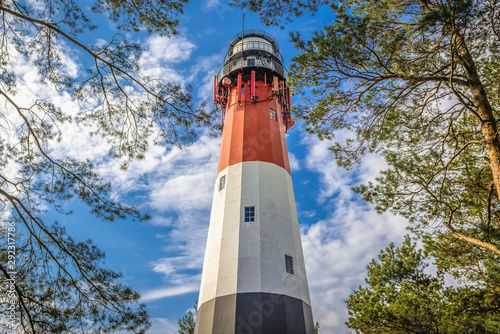 Baltic Sea lighthouse in Osetnik village, Poland