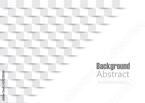 White abstract texture. Vector background 3d paper art style can be used in cover design, book design, poster, cd cover, flyer.