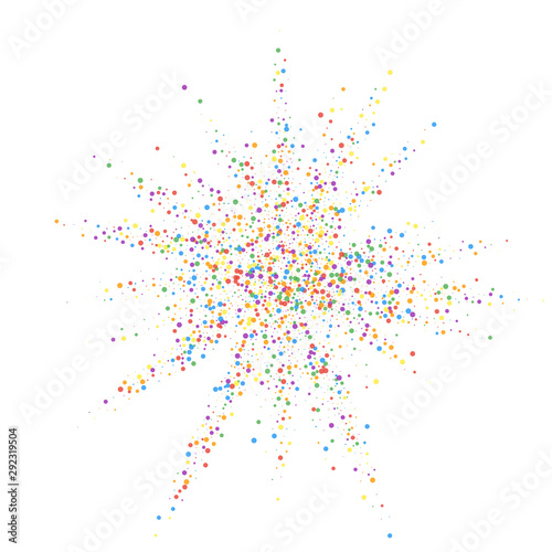 Festive confetti. Celebration stars. Colorful conf