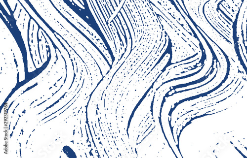 Grunge texture. Distress indigo rough trace. Ecsta