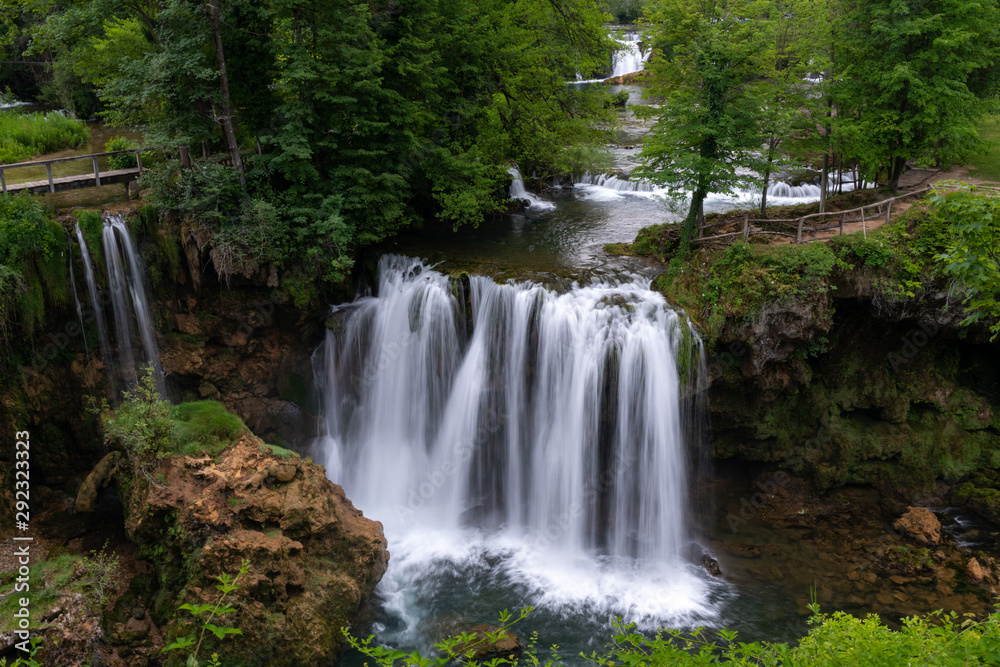 Waterfall on Korana river and fairytale village of Rastoke, Slunj, Croatia