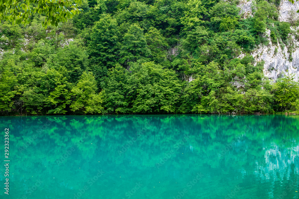 Breathtaking view of the Plitvice Lakes National Park .Croatia