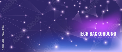 Purple Technology Elements. Data Motion. Dark 