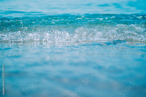 Warm water on the beach of Kallithea, Greece