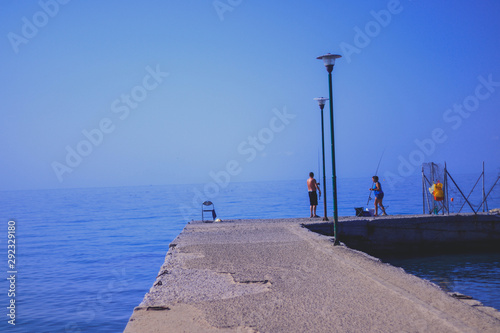 Fishing dock, Kallithea, Greece