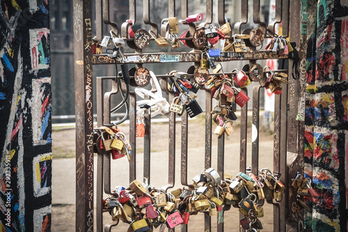 pedlocks on berlin wall photo