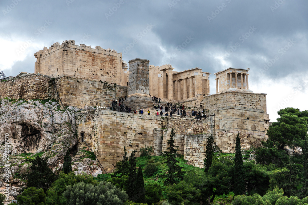View of the Acropolis of Athens, Greece View of the Acropolis of Athens, Greece