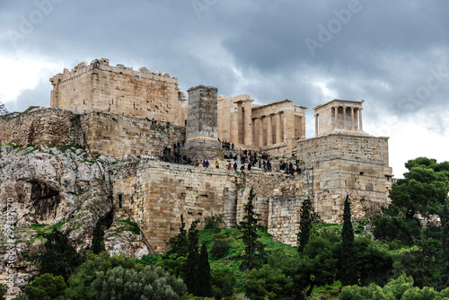 View of the Acropolis of Athens, Greece