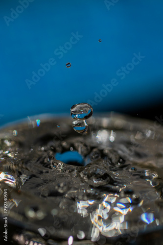 Drop falling into water