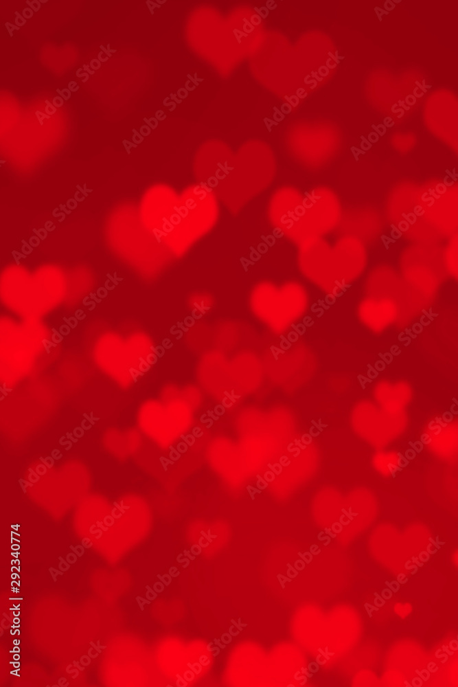 Valentine's day red heart background