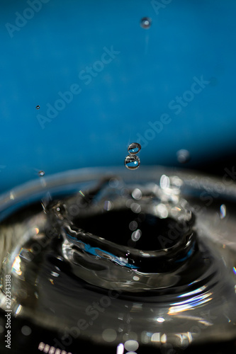 Drop falling into water