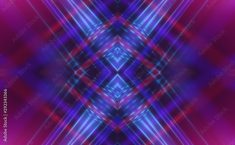 Dark abstract futuristic background. Neon lines glow. Neon lines, shapes. Pink-blue glow. Empty Stage Background Dark abstract futuristic background. Neon lines glow. Neon lines, shapes. Pink-blue glow. Empty Stage Background