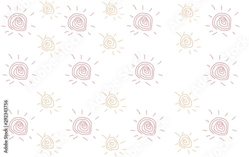 Drawing sun pixels  nested pattern blue background that is suitable for use as a background 