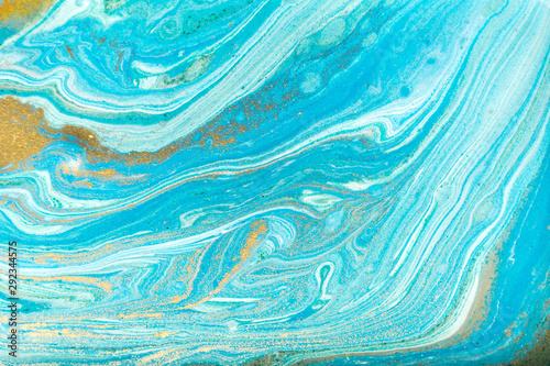 Beautiful unique turquoise acrylic marble background