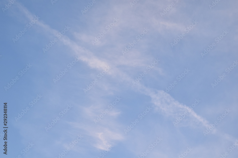 sky with clouds in the autumn evening