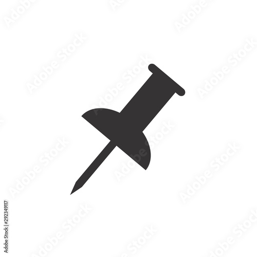 Push Pin Icon Vector Illustration