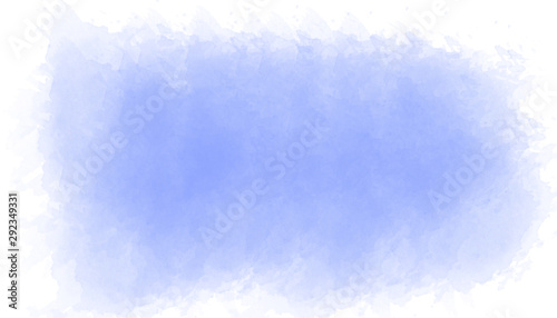 blue abstract watercolor on white background