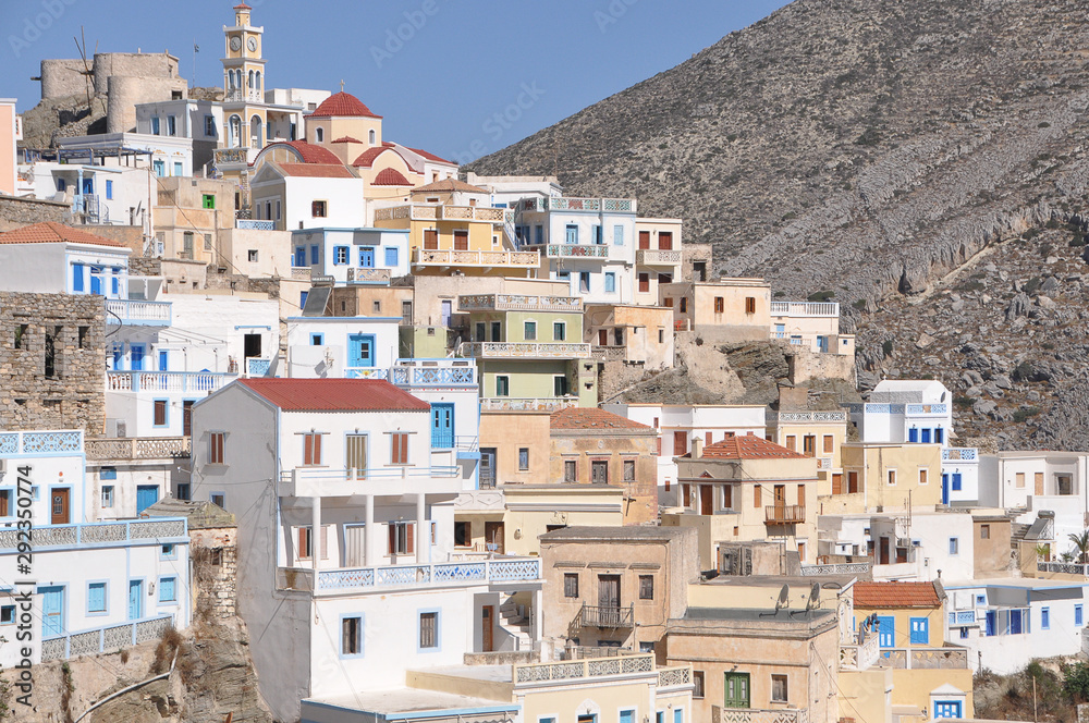 the mountain village of Olympos, Karpathos, Dodecanese, Greece