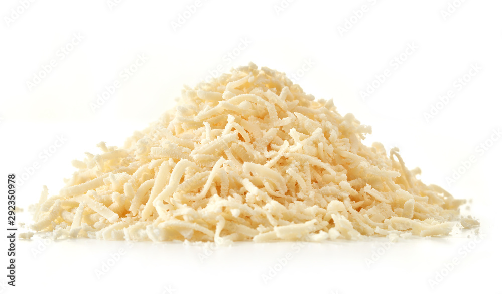 A stack of shaved Parmesan cheese A stack of shaved Parmesan cheese