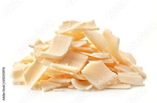 A stack of Parmesan flakes