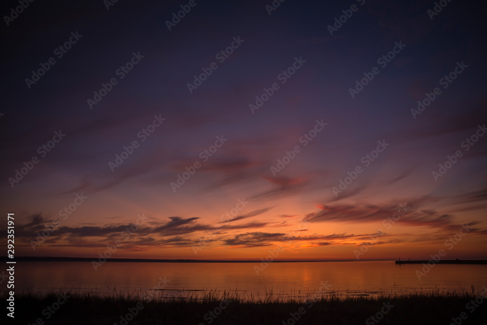 Fototapeta premium Sunset at seaside