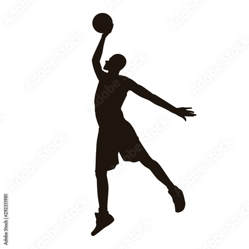 Basketball Player Silhouette © adidesigner23