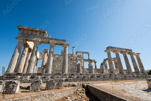 Aphaia temple in Egina island in Greece