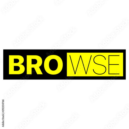 black motto in yellow on white background.