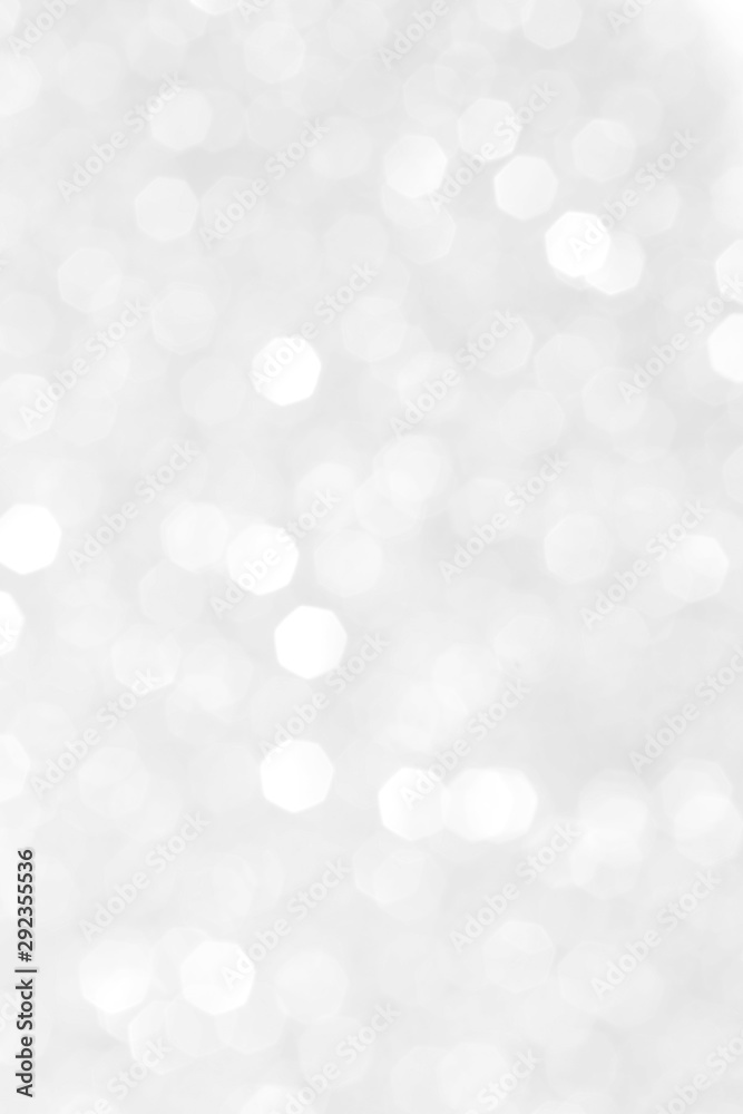 White Winter Holiday Lights Festive Background