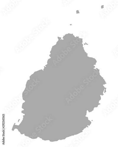 Karte von Mauritius
