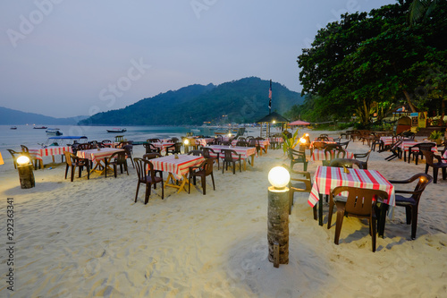Pulau Perhentian, Terengganu - August 14th, 2018 : Beautiful scenery at Perhentian Island Malaysia.Perhentian Island is the most favourite holiday destination among tourists