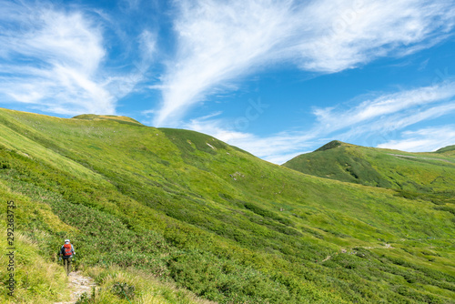 姥ケ岳から月山への登山