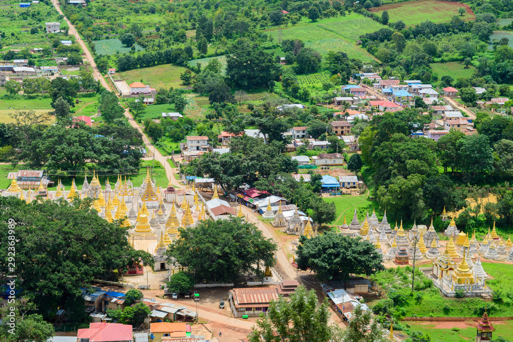Fototapeta premium panoramic views of myanmar countryside 