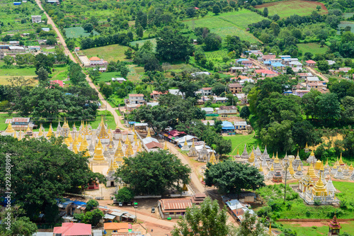 panoramic views of myanmar countryside 