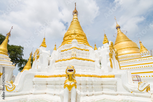 golden temple at yangon, myanmar