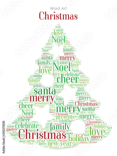 Word Art - Christmas Tree	