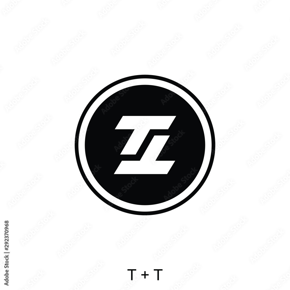 Double T letter concept, letter double T icon, initials logo template ready to use Double T letter concept, letter double T icon, initials logo template ready to use