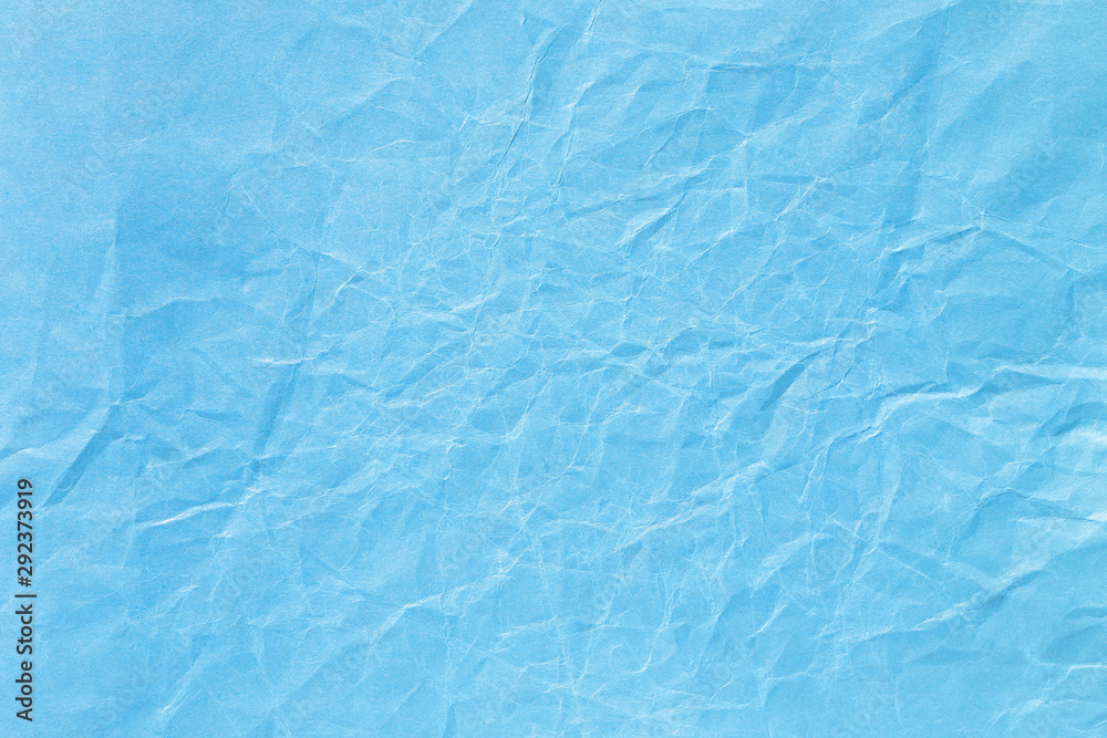 Blue crumpled paper background texture Blue crumpled paper background texture