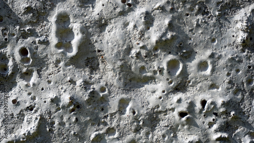 Concrete wall texture like moon surface                             