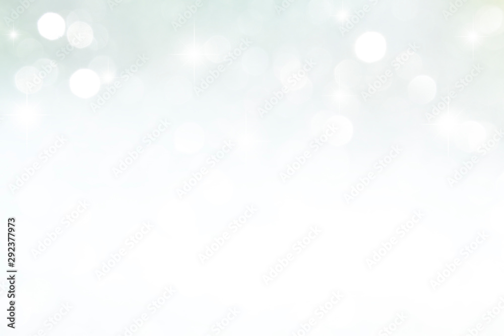 Abstract White Glitter Lights Background