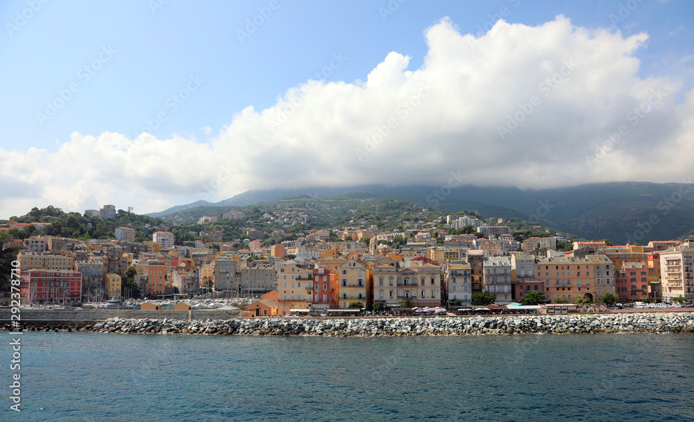 Bastia Town in the Corsica Island in France