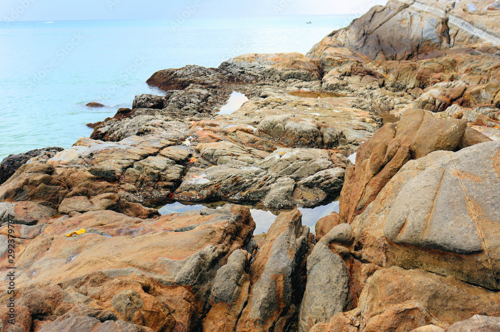rocks on the beach rocks on the beach