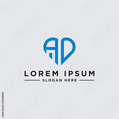 Free Download initial letter AD logo icon, the logo design inspiration for the company from. -Vectors - GFXLoad