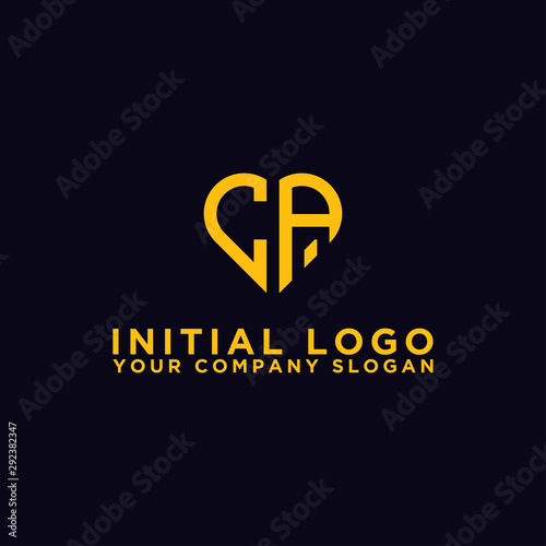 logo design for the company, Inspiration from the initial letters of the CA logo icon. - Vector