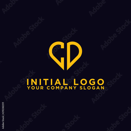logo design for companies, Inspiration from the initial letters of the CD logo icon. - Vector
