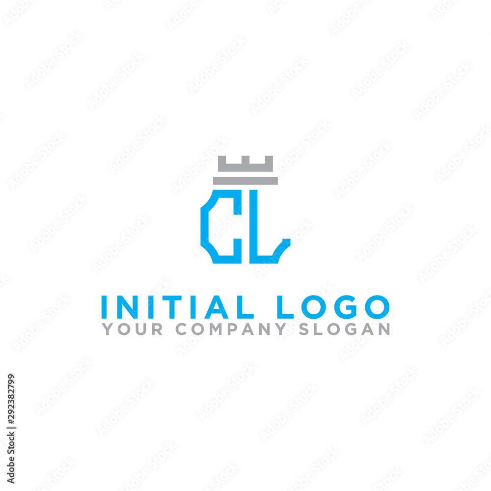 logo design for companies, Inspiration from the initial letters of the CL logo icon. - Vector