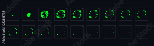 toxic liquid animation effect. liquid blast effect. animation liquid effect. animation Sprite sheet for games, cartoon or animation