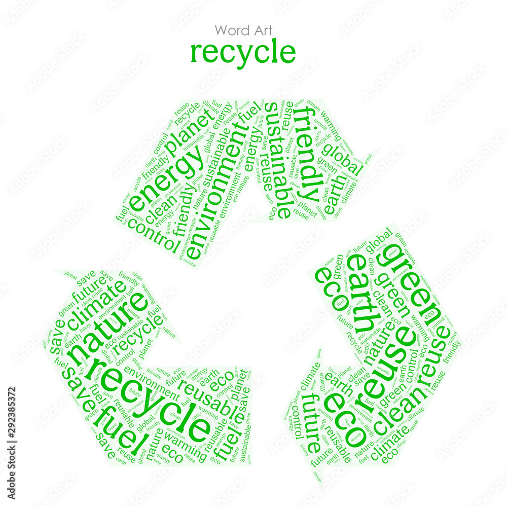 Word Art - Recycle Word Art - Recycle